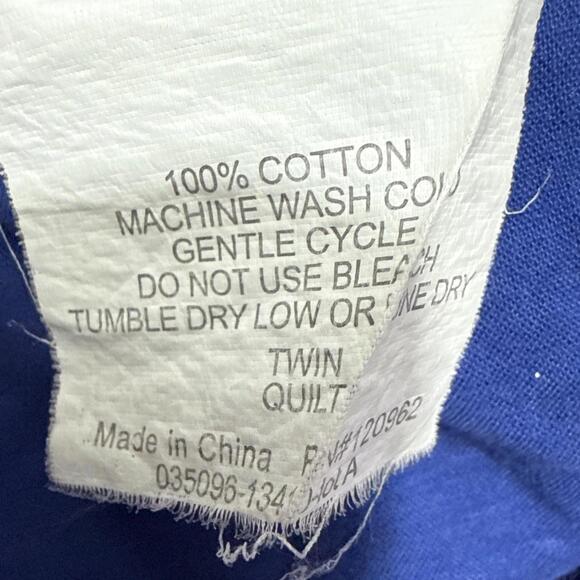 Vintage Company Kids Twin Size Quilt Trains Planes Dump Trucks Sail Boats Unique - Picture 10 of 10